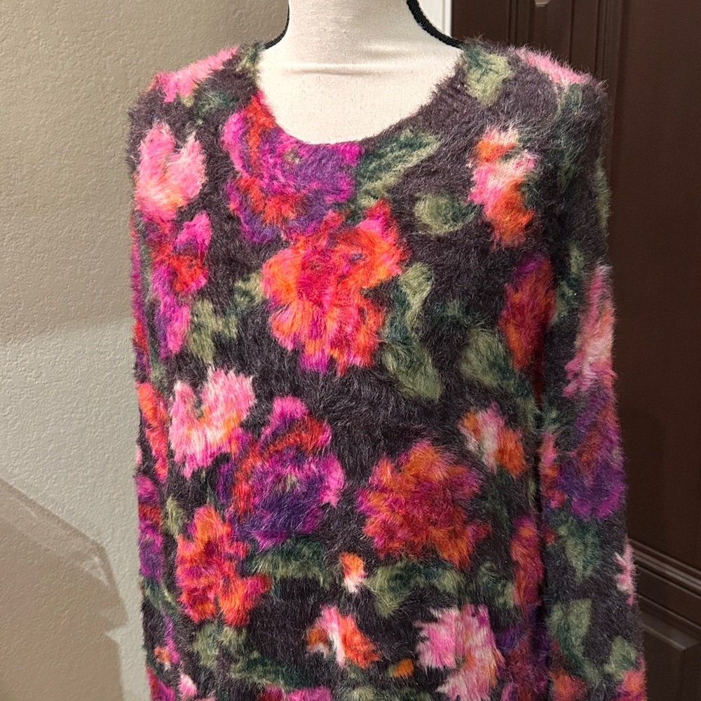 Anthropologie Meadow Rue Ariel Eyelash Sweater - Picture 4 of 7